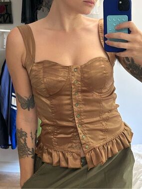 VINTAGE y2k satin corset